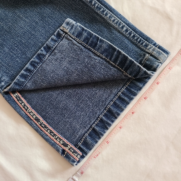 ❤️VGUC Tommy Hilfiger Medium Blue Wash y2k Slit Ankle Straight Leg Denim Jeans 8 - Picture 10 of 15